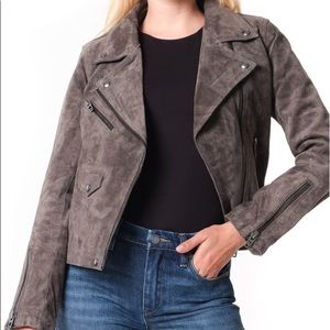 NYC Blank gray suede Moro jacket